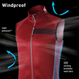 Santic Isgo Men's Cycling Gilet Wind Vest Wind Stopper